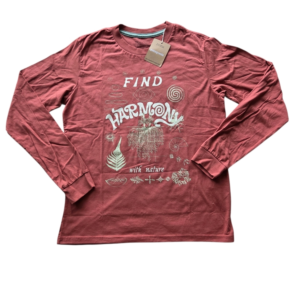 Patagonia Kids Rust Long-Sleeved T-Shirt